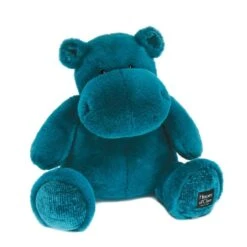 Peluche Hippopotame 40cm Bleu Canard Histoire D'Ours