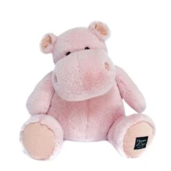 Peluche Hippopotame 40cm Rose Poudré Histoire D'Ours