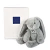 Peluche Preppy Chic Lapin Gris Perle 30 Cm Histoire D'Ours