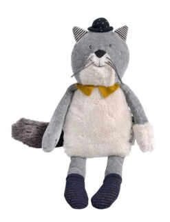 Poupée Chat Gris Clair Fernand Les Moustaches Moulin Roty