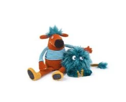Peluche Orange Pidou Les Schmouks Moulin Roty -Jouets Pour Enfants Peluche orange Pidou Les Schmouks Moulin Roty 3 1
