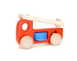 Petit Camion De Pompier En Bois Bajo