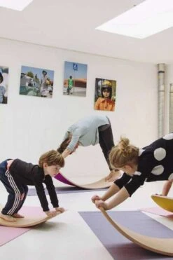 Planche D'équilibre Avec Feutrine Bleu Ciel Starter Wobbel -Jouets Pour Enfants Planche d equilibre avec feutrine bleu ciel Starter Wobbel 8