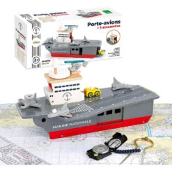 Porte-avions En Bois Et 5 Accessoires Vilac 15 Porte-avions En Bois Et 5 Accessoires Vilac -Jouets Pour Enfants Porteavions en bois et 5 accessoires Vilac 7