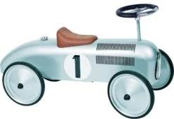 Porteur Voiture En Métal Argent Goki