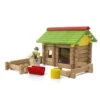 Premier Chalet En Bois 64 Pcs Jeujura