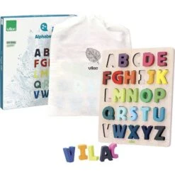 Puzzle ABC Alphabet à Encastrer Sous La Canopée Vilac