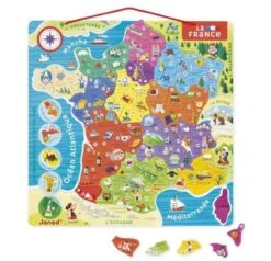 Puzzle France Magnétique 93 Pcs Janod