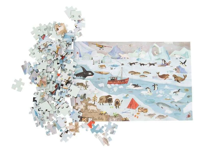 Puzzle De L'explorateur La Banquise 96 Pièces Le Jardin Du Moulin Moulin Roty