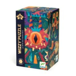 Puzzle Wizzy La Fête Des Monstres 50 Pcs Djeco