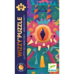 Puzzle Wizzy La Fête Des Monstres 50 Pcs Djeco -Jouets Pour Enfants Puzzle Wizzy La fete des monstres 50 pcs Djeco 2