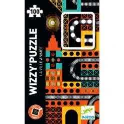 Puzzle Wizzy La Ville Animée 100 Pcs Djeco