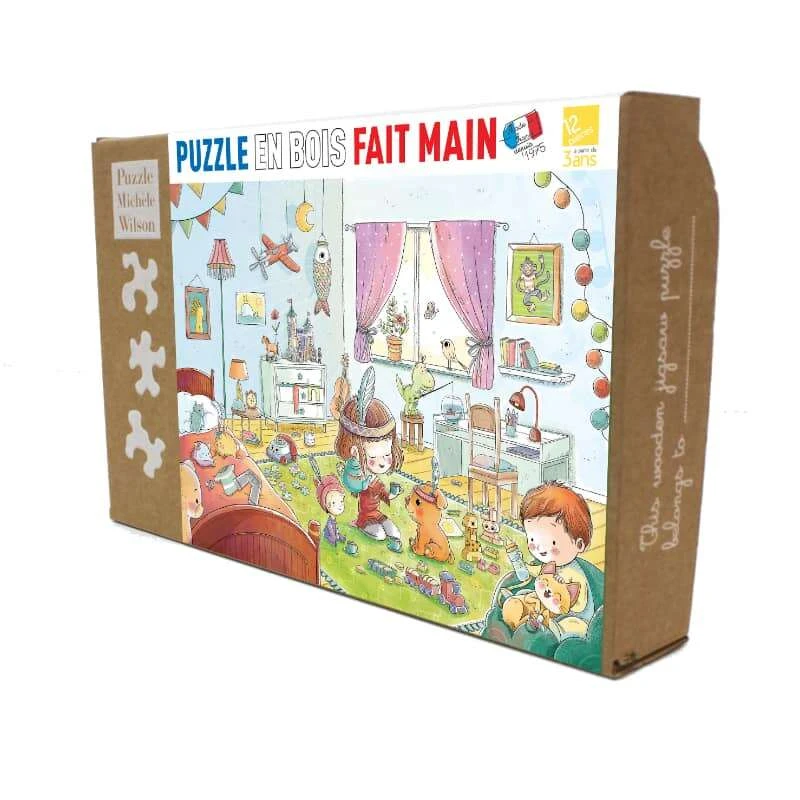 Puzzle En Bois Goûter Imaginaire 12 Pcs Michèle Wilson 1 Puzzle En Bois Goûter Imaginaire 12 Pcs Michèle Wilson