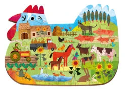 Puzzle En Bois La Ferme 48 Pièces Ludattica -Jouets Pour Enfants Puzzle en bois La Ferme 48 pieces Ludattica 2