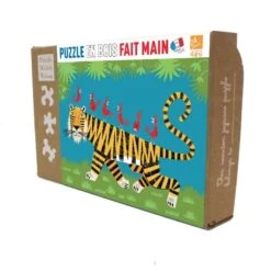 Puzzle En Bois Le Tigre 24 Pcs Michèle Wilson