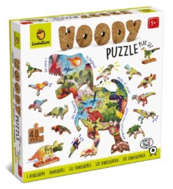 Puzzle En Bois Les Dinosaures 48 Pièces Ludattica