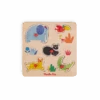 Puzzle Encastrable En Bois 5 Animaux Les Toupitis Moulin Roty