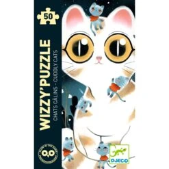 Puzzle Phosphorescent Wizzy Chats Câlins 50 Pcs Djeco -Jouets Pour Enfants Puzzle phosphorescent Wizzy Chats calins 50 pcs Djeco 3