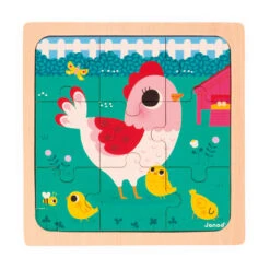 Puzzle Trio En Bois Animaux Janod -Jouets Pour Enfants Puzzle trio en bois Animaux Janod 6