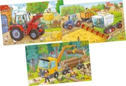 Puzzle Véhicules En Bois 24 Pièces Goki