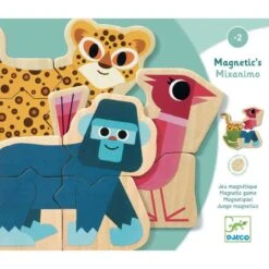 Puzzles Magnétiques En Bois Mixanimo Djeco