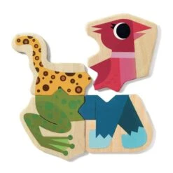 Puzzles Magnétiques En Bois Mixanimo Djeco -Jouets Pour Enfants Puzzles magnetiques en bois Mixanimo Djeco 2