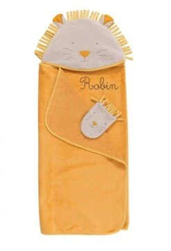 Sortie De Bain Lion à Broder Sous Mon Baobab Moulin Roty -Jouets Pour Enfants Sortie de bain a broder Sous mon baobab Moulin Roty 3