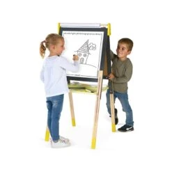 Tableau D'écolier Gris Et Jaune Janod -Jouets Pour Enfants Tableau reglable gris et jaune Janod 2