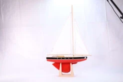 Voilier 500 En Bois Rouge 30 Cm Tirot -Jouets Pour Enfants Voilier 500 en bois rouge 30 cm Tirot 3