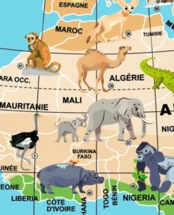 Globe Terrestre Gonflable Stick & Quiz Mission Animaux Bass & Bass -Jouets Pour Enfants b92004 3