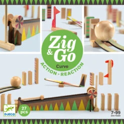 Construction De Parcours Zig Et Go 27 Pcs Djeco -Jouets Pour Enfants dj05641 b rvb