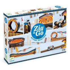 Construction De Parcours Zig & Go 45 Pièces Djeco -Jouets Pour Enfants dj05643 b3d rvb