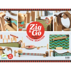 Construction De Parcours Zig Et Go 48 Pcs Djeco -Jouets Pour Enfants dj05644 b rvb