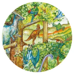 Puzzle D'observation Les Dinosaures 100 Pcs Djeco -Jouets Pour Enfants dj07424 1