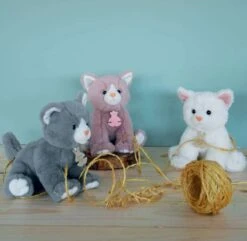 Peluche Bébé Chat Gris 18 Cm Histoire D'Ours -Jouets Pour Enfants ho3155 ho3156 ho3157 4 1 1 1