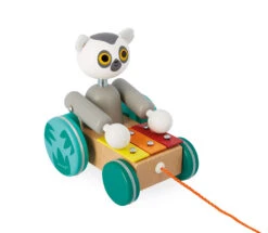 Jouet à Tirer Lémurien Xylo Tropik Janod