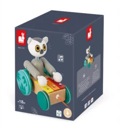Jouet à Tirer Lémurien Xylo Tropik Janod -Jouets Pour Enfants j08270 90