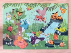 Puzzle Phosphorescent La Cascade 24 Pcs Dans La Jungle Moulin Roty -Jouets Pour Enfants puzzle jungle moulinroty 3