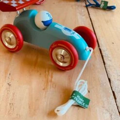 Voiture De Course à Traîner Turquoise Rouge Vilac -Jouets Pour Enfants vi2309b 2